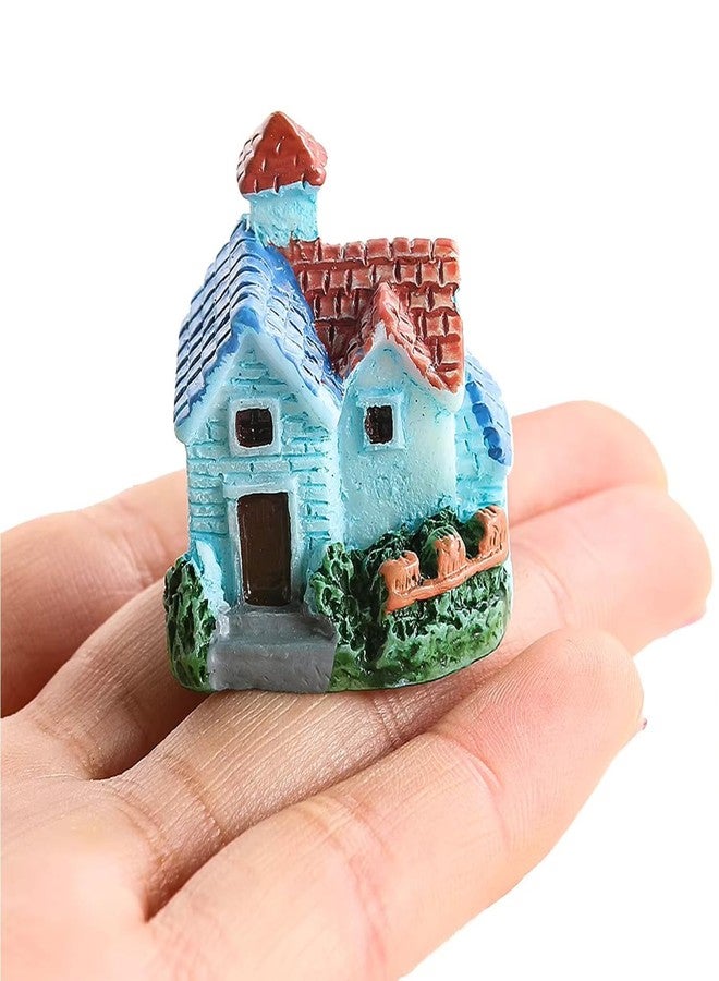 Ascension Pack of 4 Miniature Toy Huts/Houses/Cottages for Dollhouse Decor Fairy Garden House Cute Miniatures Garden Decoration Gifts for Kids - Image 4